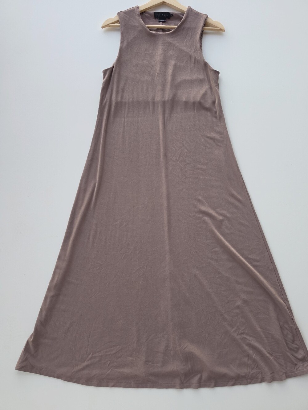 Hatch Brown Sleeveless Flowy Maxi Dress